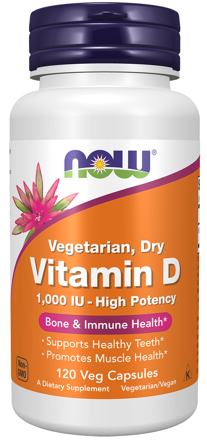 NOW Vitamin D 1000 IU – Bone and Immune Support Supplement