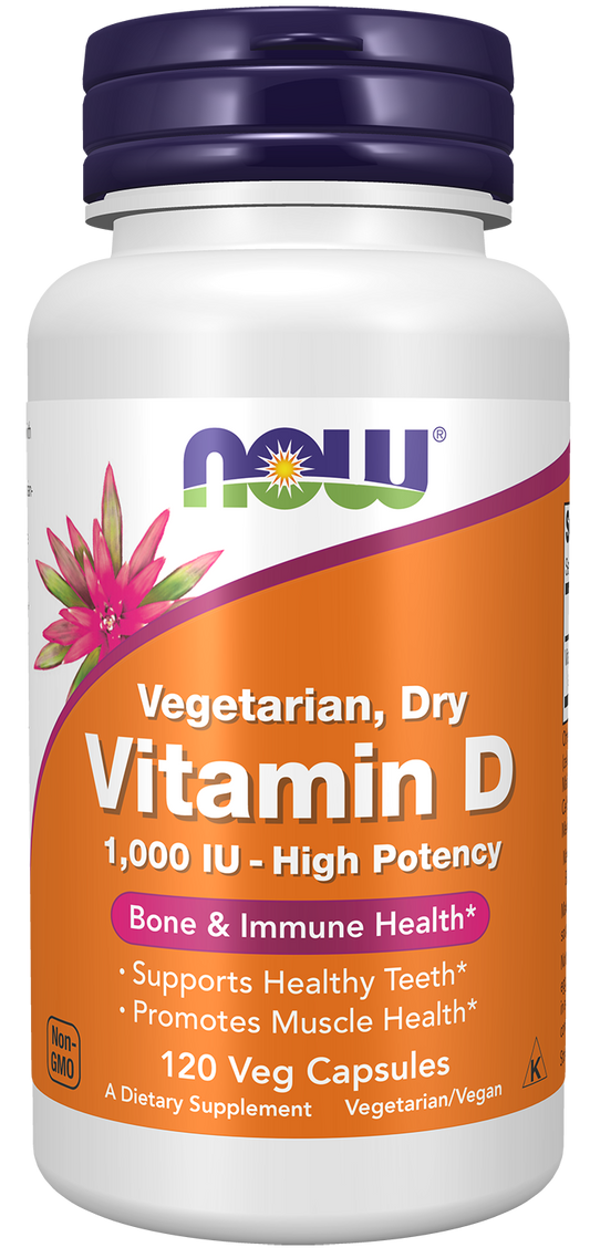 NOW Vitamin D 1000 IU – Bone and Immune Support Supplement