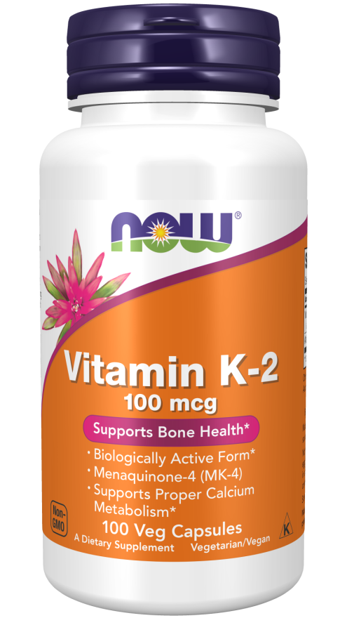 NOW Vitamin K2 100mcg – Supports Bone & Cardiovascular Health