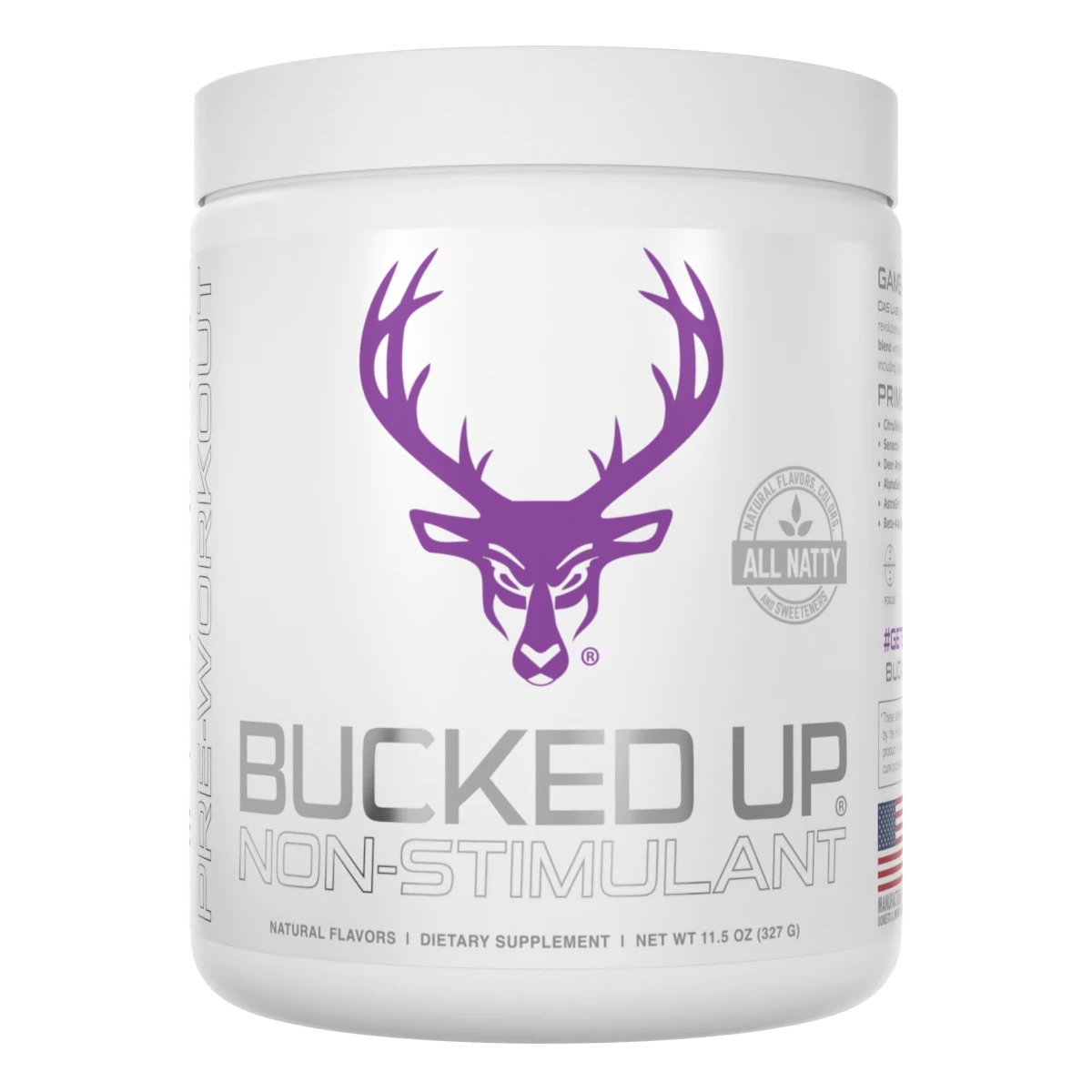 Bucked Up Non-Stim Pre-Workout – Caffeine-Free Energy Boost Supplement