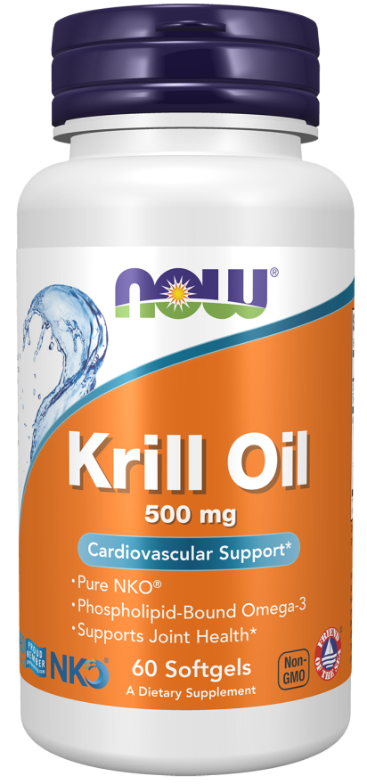 NOW Krill Oil 500mg – Omega-3, Joint, & Heart Health