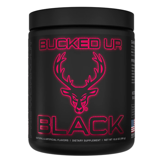 Bucked Up Black Pre-Workout – Activated Charcoal Formula for Enhanced Absorption