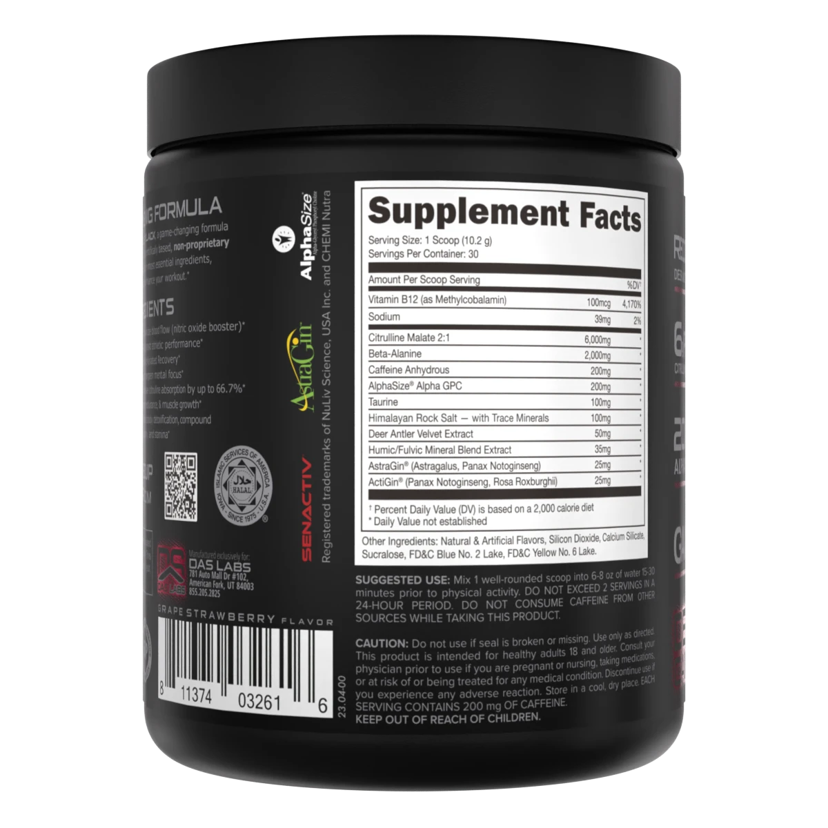 Bucked Up Black Pre-Workout – Activated Charcoal Formula for Enhanced Absorption