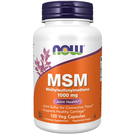 NOW MSM 1000mg – Joint Health & Anti-Inflammatory Support