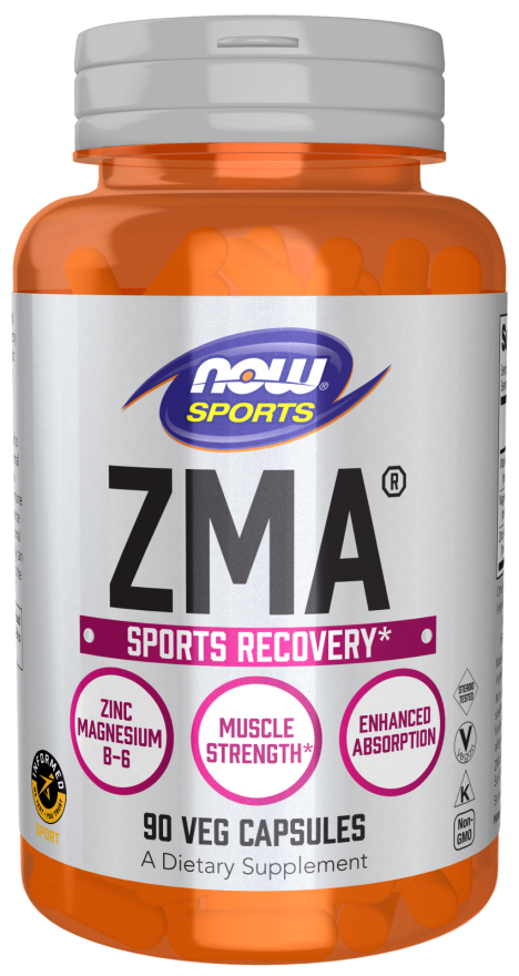 NOW ZMA – Zinc, Magnesium, & B6 for Muscle Recovery and Immune Health