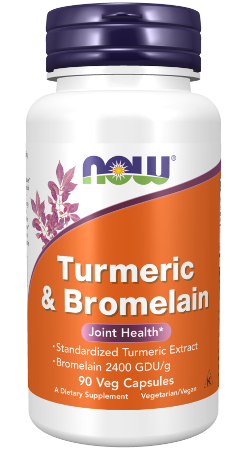 NOW Turmeric & Bromelain – Joint and Immune Health Support Supplement