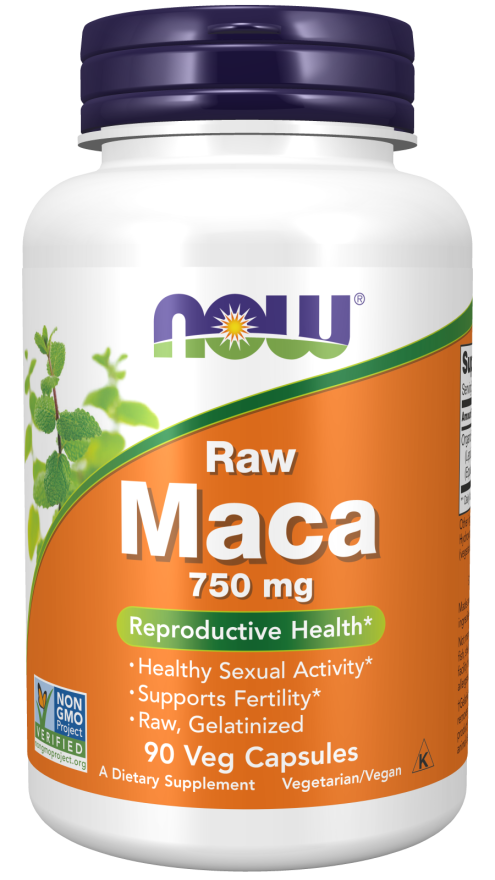 NOW Maca 750mg – Energy, Endurance & Hormonal Balance