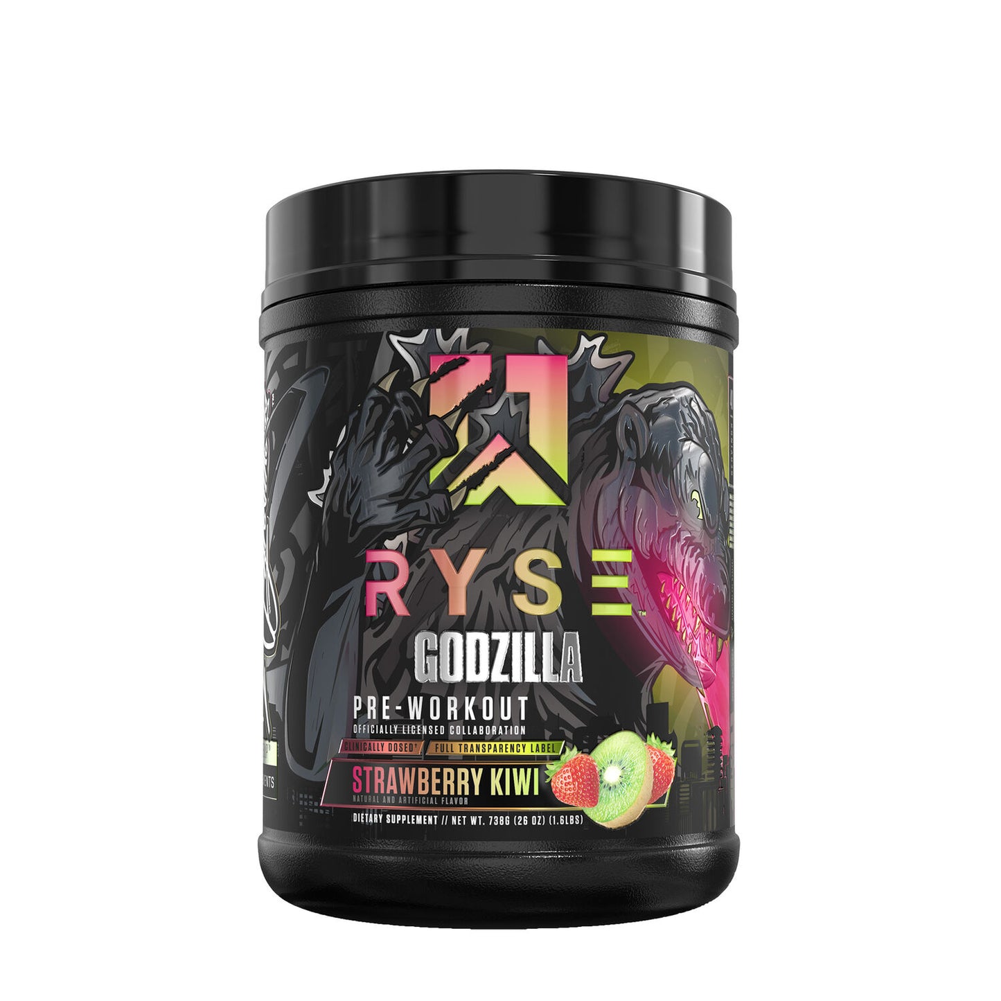 Ryse Godzilla Pre-Workout Strawberry Kiwi – High-Power Formula for Extreme Pumps and Energy