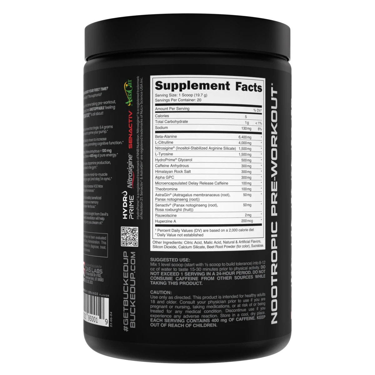 BuckedUp Mother Bucker Pre-Workout - High-Intensity Pre-Workout for Elite Athletes