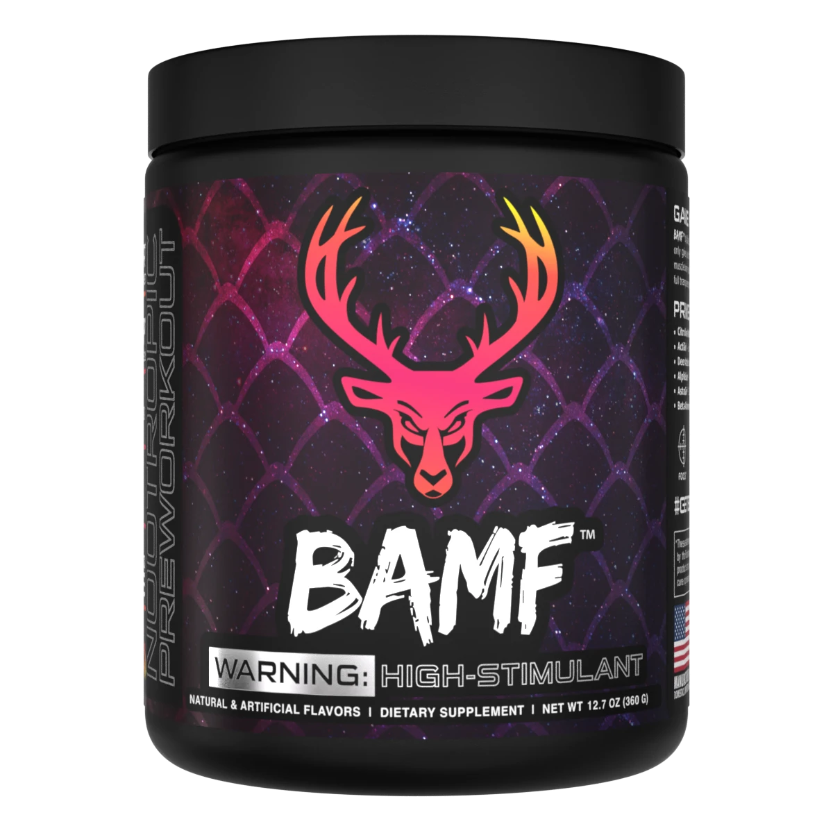 Bucked Up BAMF Pre-Workout – Nootropic-Enhanced Focus and Energy Supplement