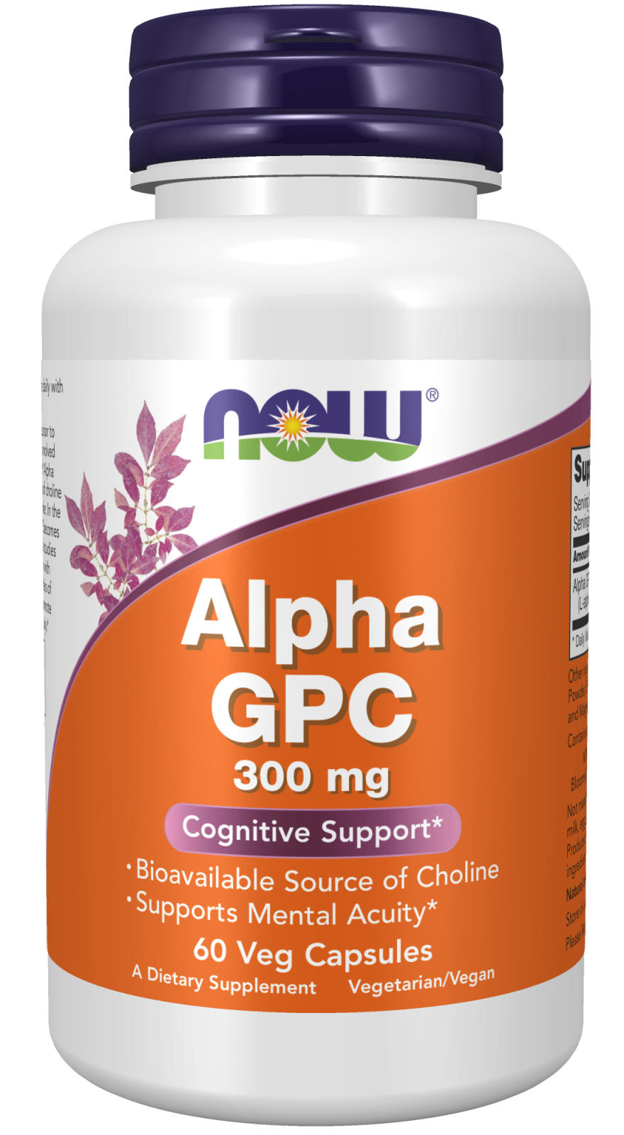 NOW Alpha GPC 300mg – High-Absorption Brain Support Supplement