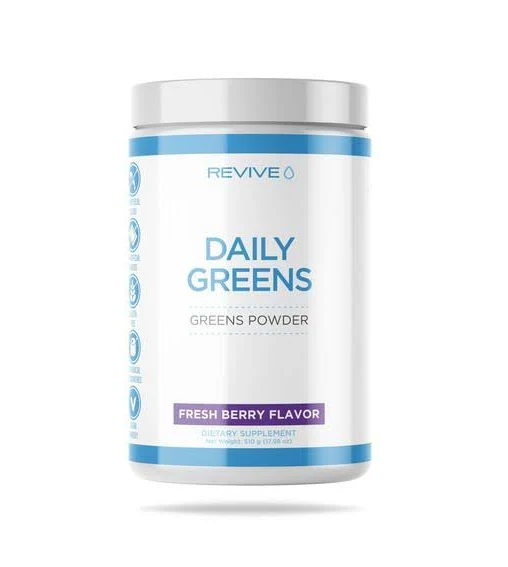 Revive Daily Greens Fresh Berry - Nutrient-Rich Super Greens for Vitality & Immunity Support