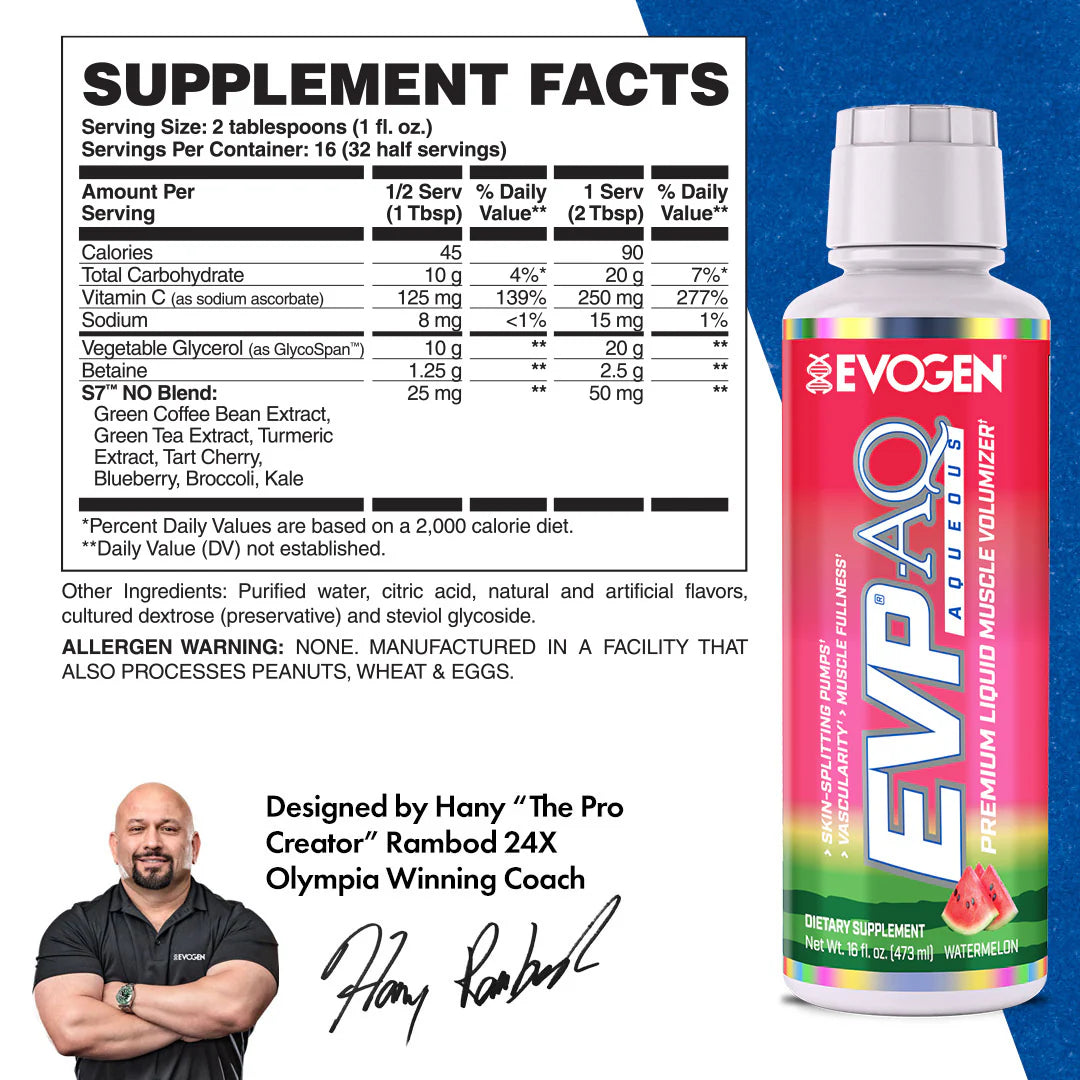 Evogen EVPAQ - Advanced Liquid Glycerol Hydration Enhancer