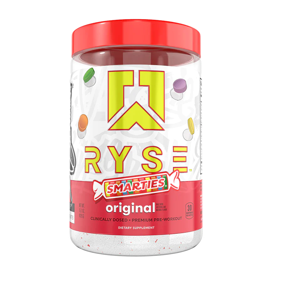 Ryse Pre-Workout Smarties® Flavor – High-Energy, Long-Lasting Performance and Focus Blend