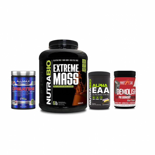 Mass Gaining Stack - Premium Supplements for Bulk and Strength