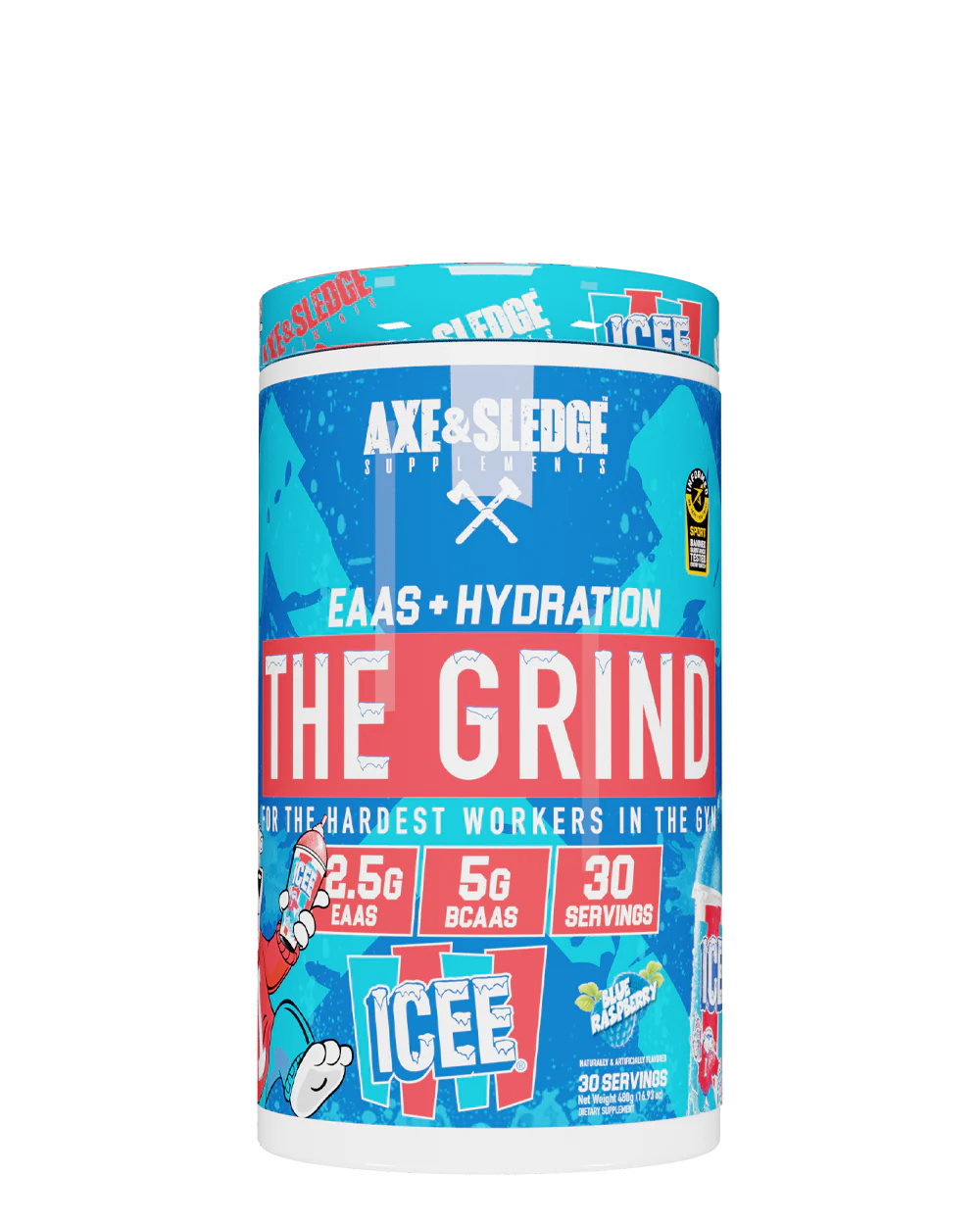 Axe & Sledge Grind – Blue Raspberry Pre-Workout for Endurance and Hydration