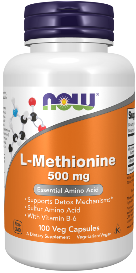 NOW L-Methionine 500mg – Detox & Joint Health Amino Acid