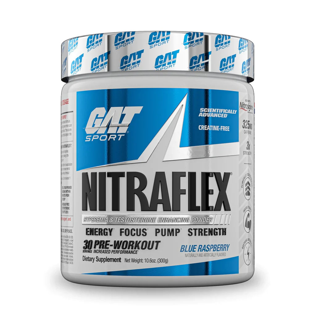 GAT Nitraflex – High-Intensity Pre-Workout with Testosterone Boosting Formula