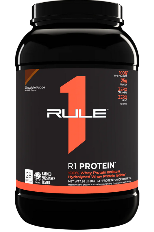 Rule1 Whey Protein Isolate 2lb – Clean, Fast-Digesting Protein