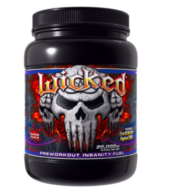 Wicked Pre-Workout by Innovative Labs – Insanity Fuel for Energy, Muscle Pump, and Focus